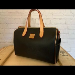 Dooney & Bourke, Olivia Satchel, Black &Tan